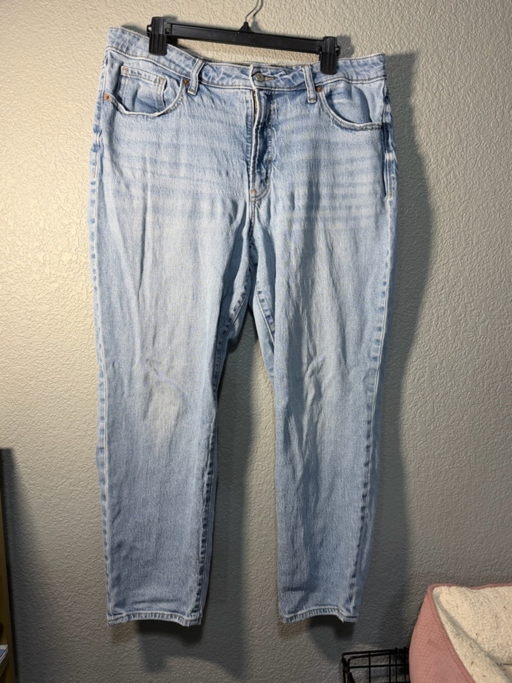 Old Navy Light Blue High-Rise Straight Leg Jeans